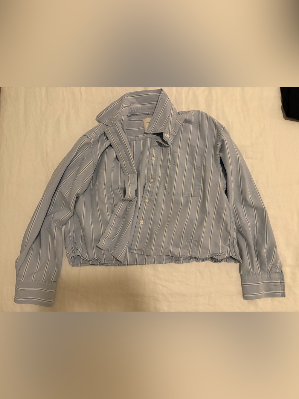 JW Anderson x UNIQLO Collab Striped Light Blue Button-Up Size M